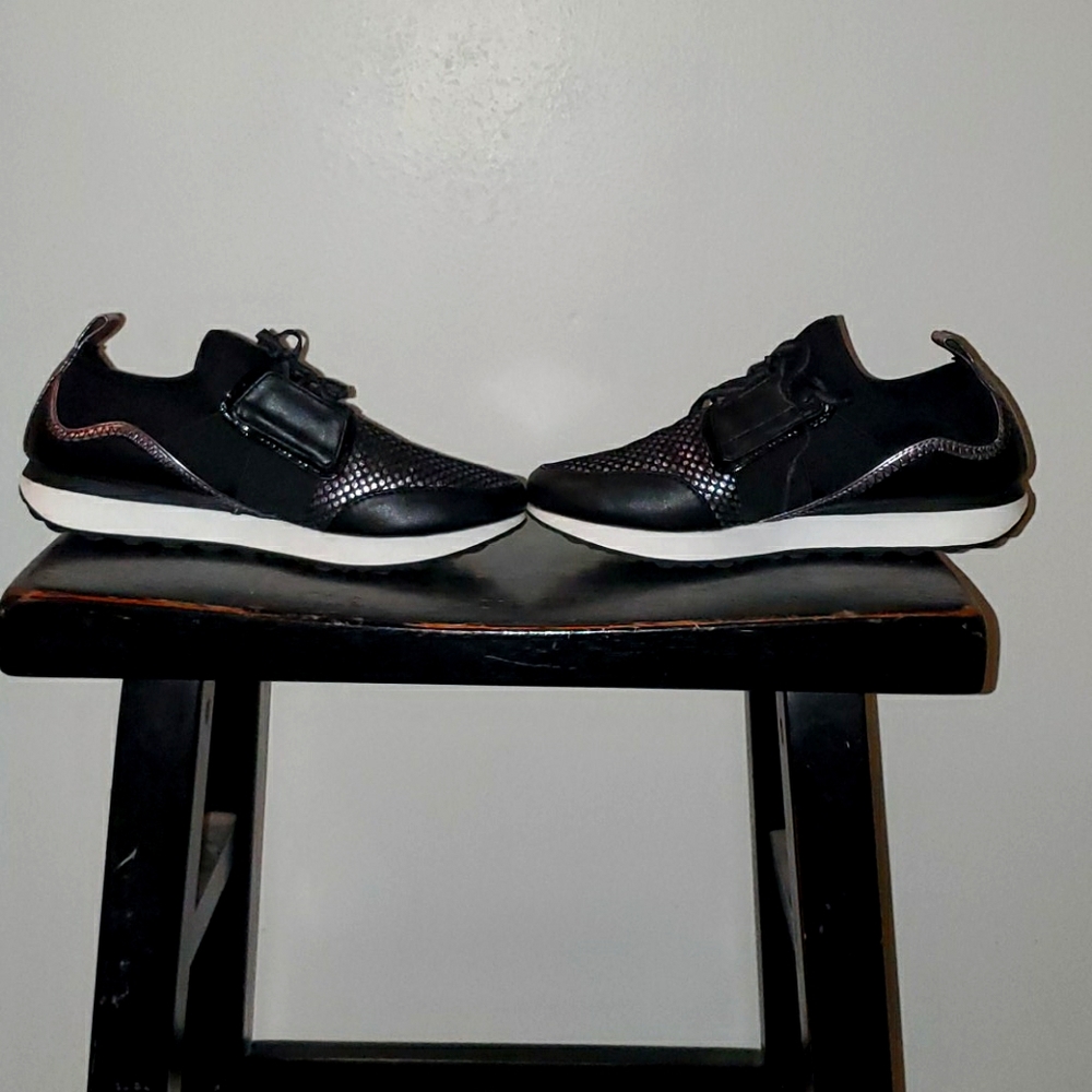Black and Silver Tennis Shoes NWOT
